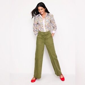 Mini Boden Wide Leg Cargo Pants